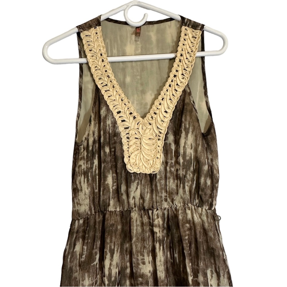 Tulle Womens Maxi Dress Spaghetti V Neck Size XS
